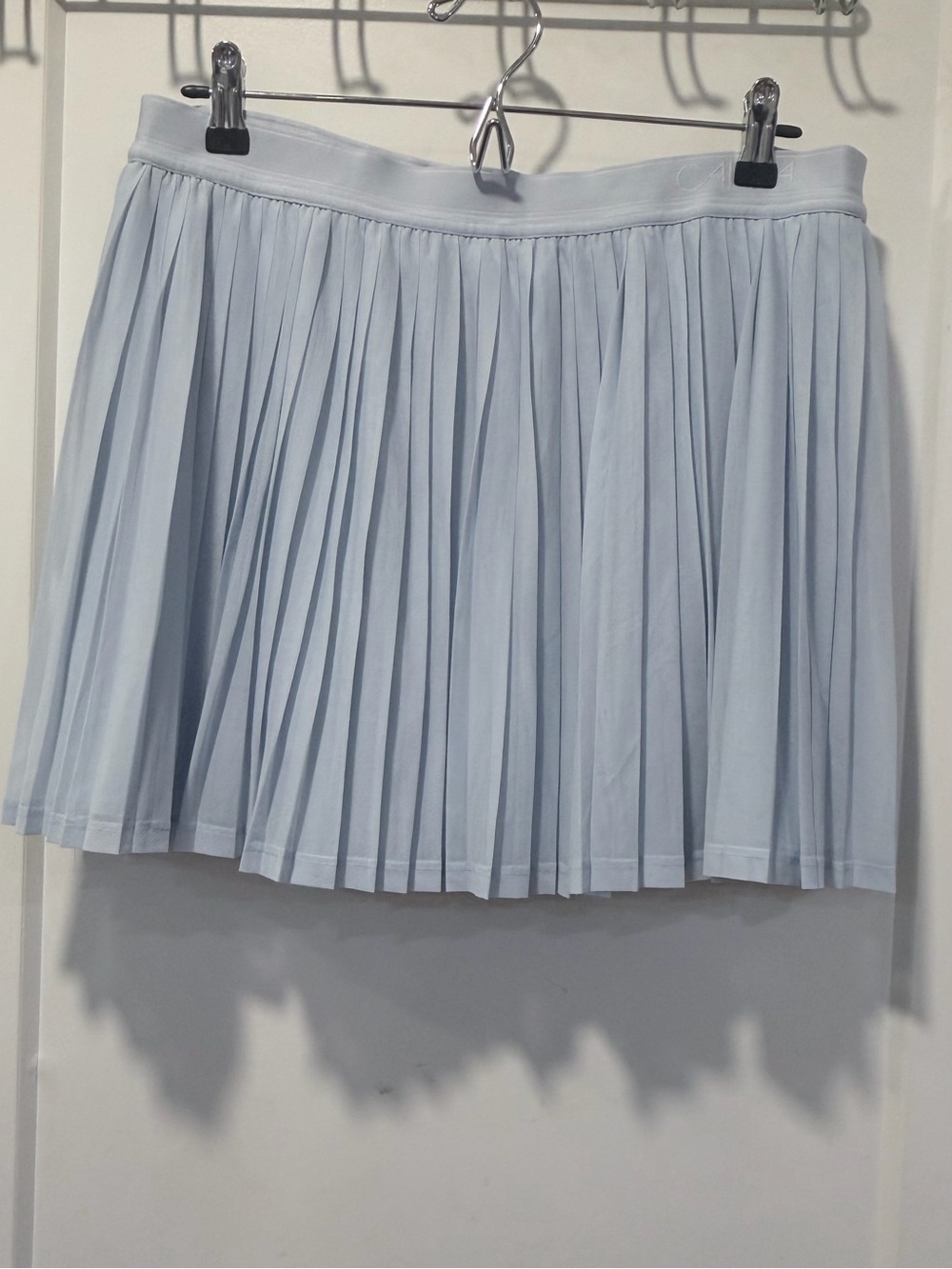 Pleated Tennis Skort in Pale Blue